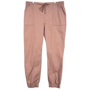 Frye and Co. XXL Womens Pants Blush Pink Drawstring Waist Jogger Style‎ Casual